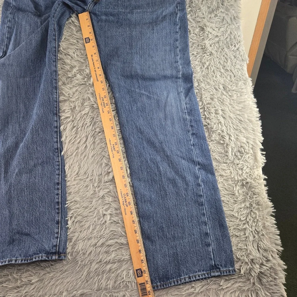 Levis Mens 40x36 Blue 501 Original‎ Fit Straight Leg Button Fly Jeans 11501-0194